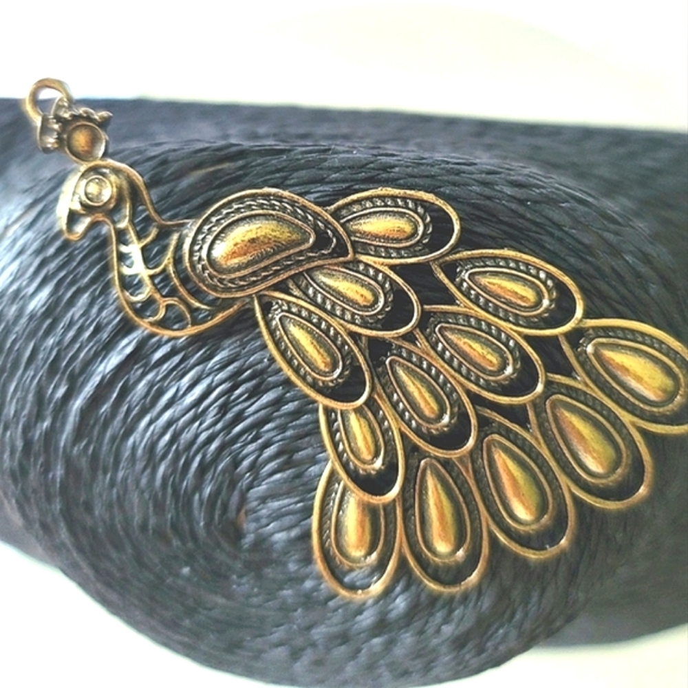 Antique Peacock Brass Pendant